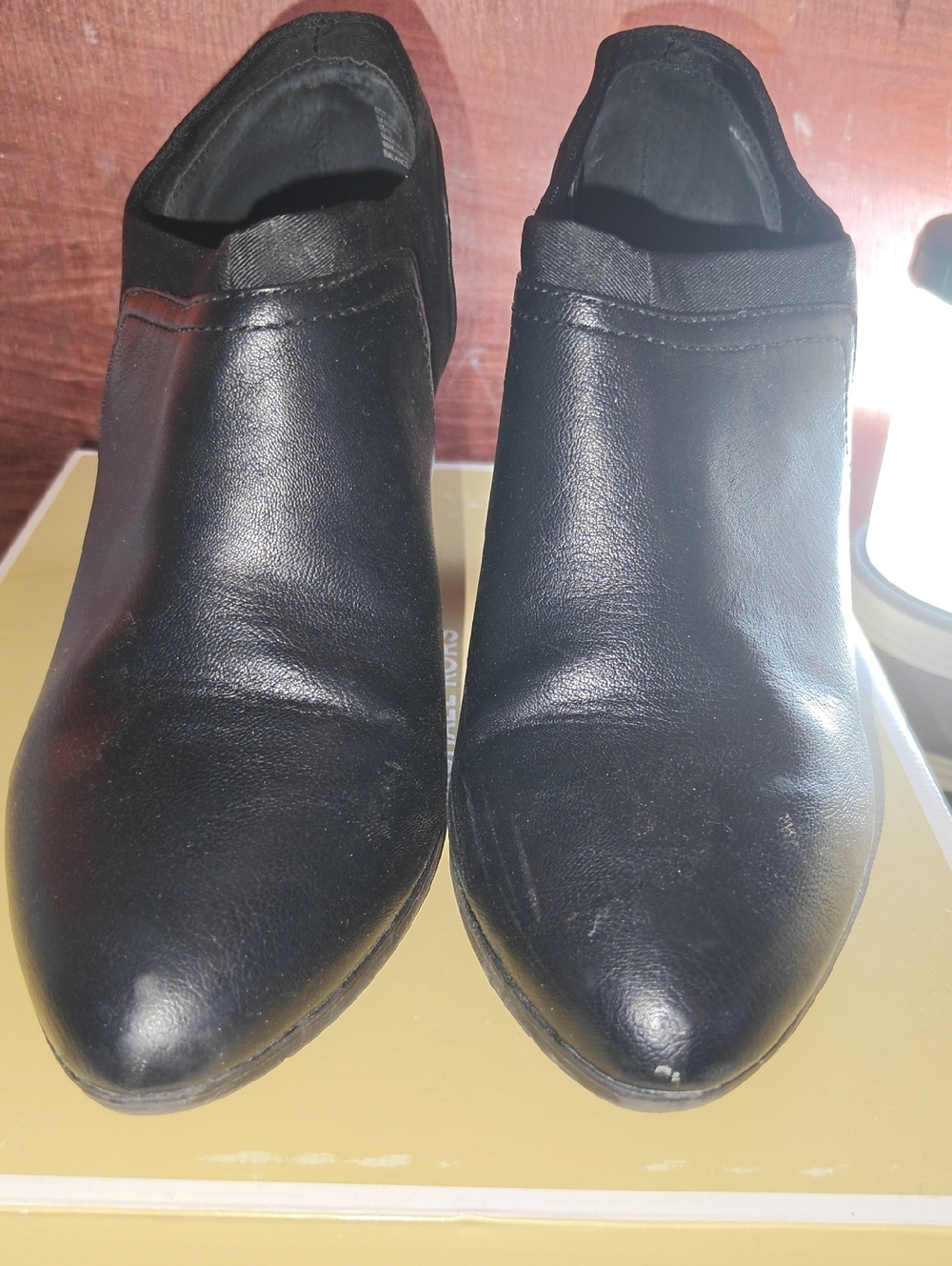 G.H. Bass & Co. Black Leather Ankle Booties